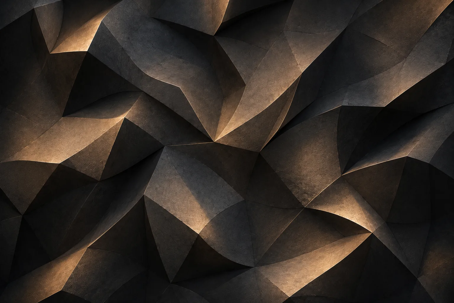 Relief in Anthrazit-Gold — Beispielmotiv Wand — Swiss 3D Surface