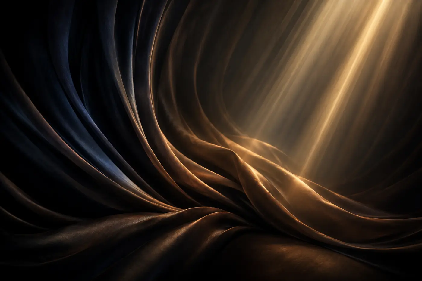 Relief mit Lichtstrahl, Anthrazit-Gold — Beispielmotiv Wand