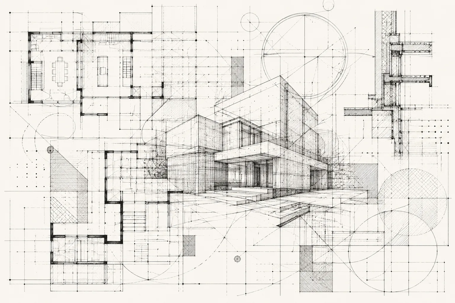 Architektur-Komposition — Beispielmotiv Wand